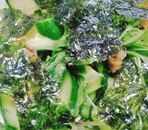 水菜ときゅうりの韓国サラダ